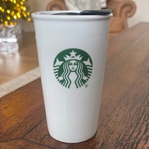 Starbucks Classic White Mug with Green Emblem